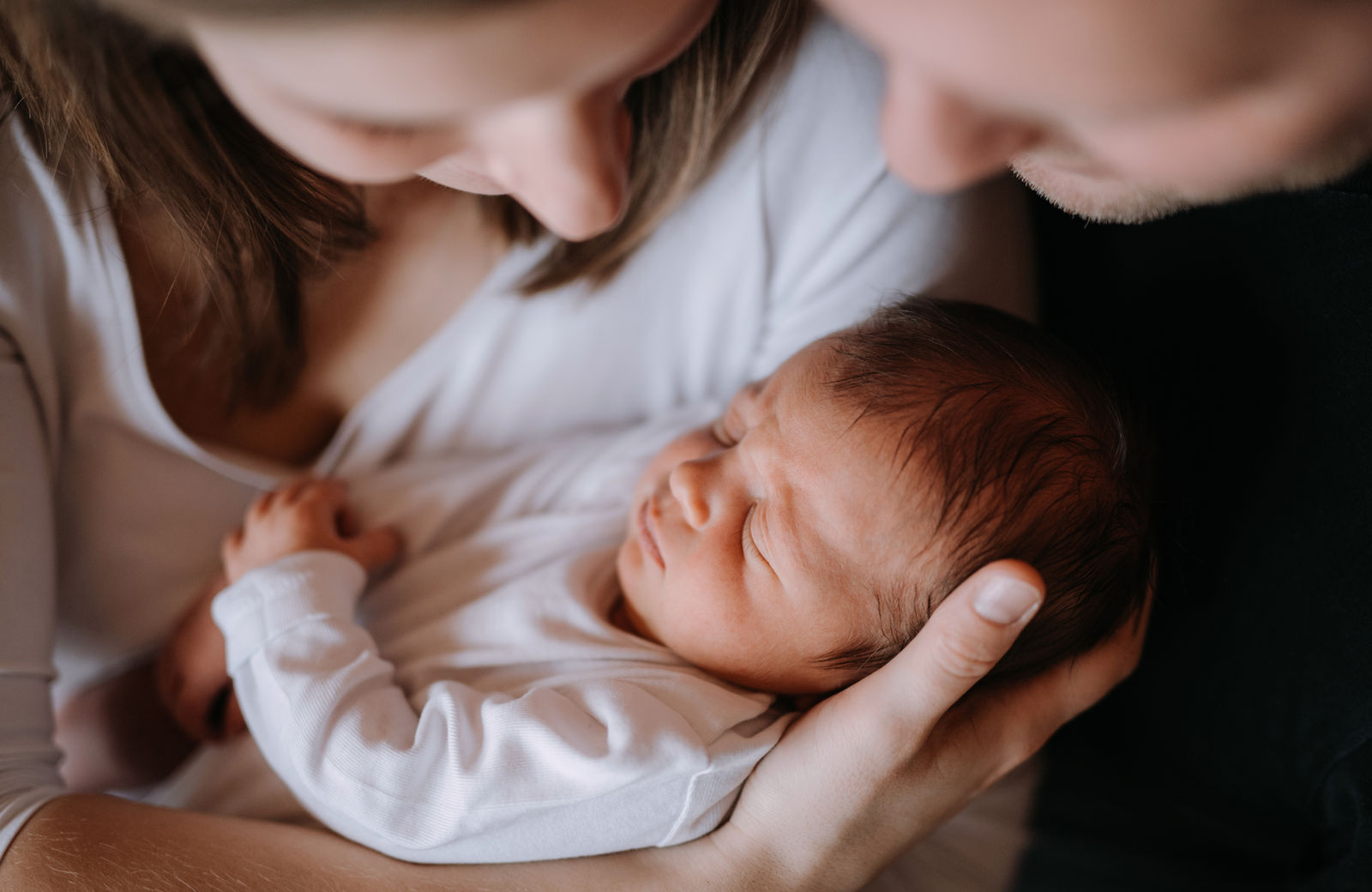 Newborn with parents
